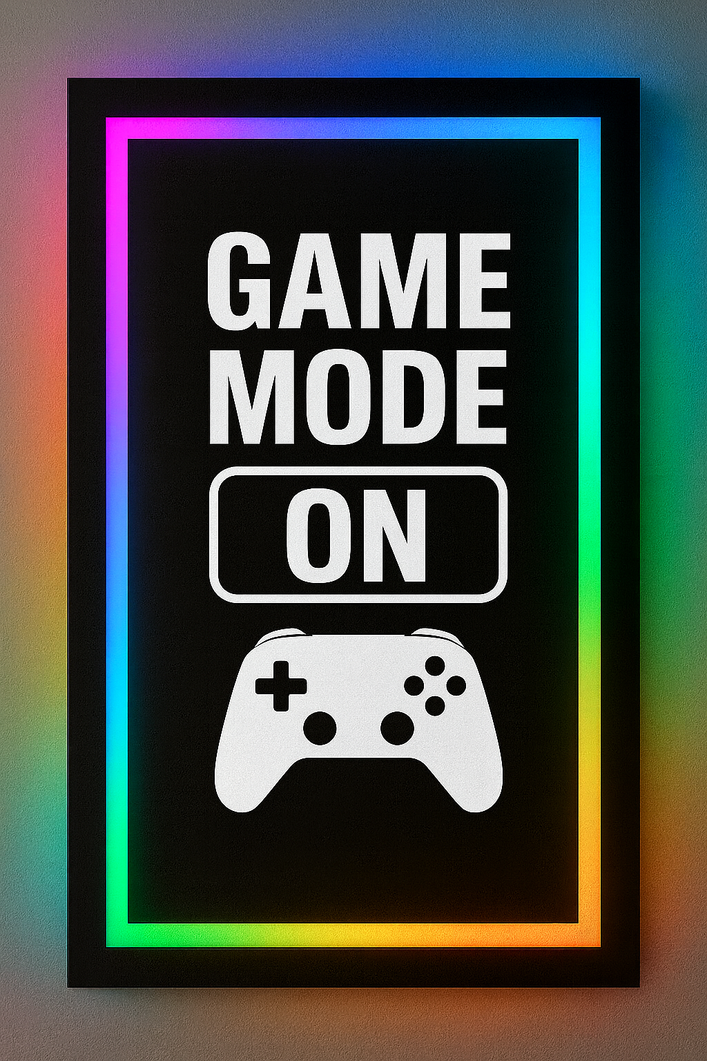 🎮 Game Mode ON – RGB Wall Art (Large)